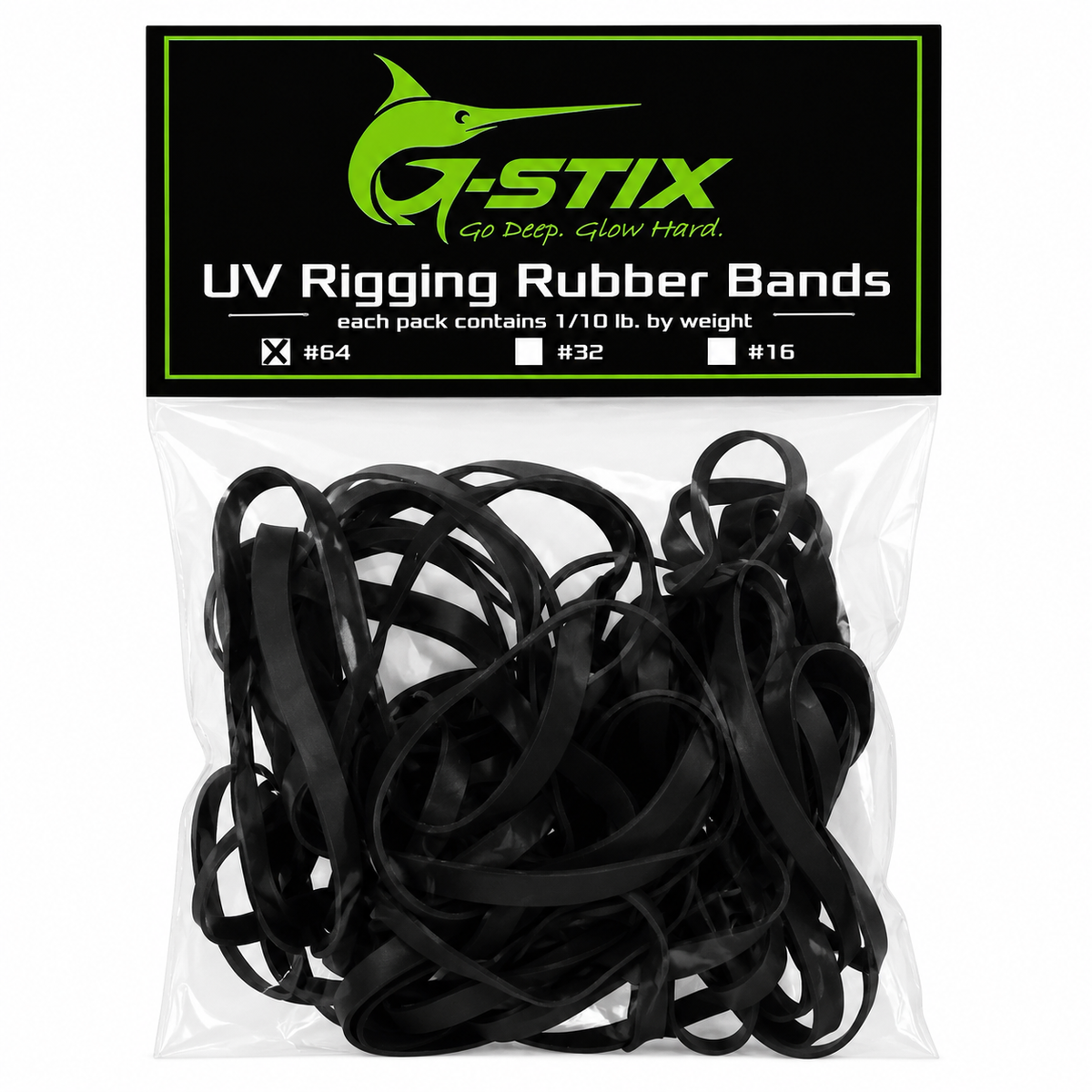 G-Stix UV Black Rigging Rubber Bands